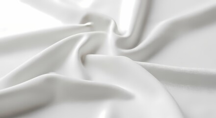 Obraz premium Serene White Fabric: A Blank Canvas for Creativity and Design