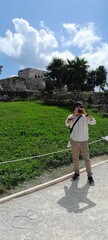 Obraz premium Photograph explore Tulum ruins in beautifull day