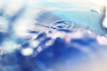 Macro shot of water droplet as background