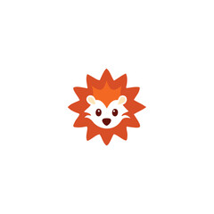 Simple Smart Dynamic Hedgehog Logo. Clean and Professional Business Icon