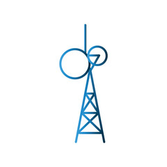 Signal Tower icon design template