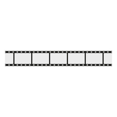 Film set icon. Multiple strip symbols. Black white curves. Vector collection.