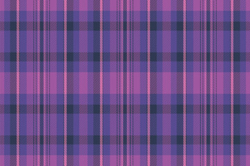 Detailed tartan pattern in shades of purple and pink. Classic design suitable for backgrounds, textiles, and design elements. Evokes tradition and style.