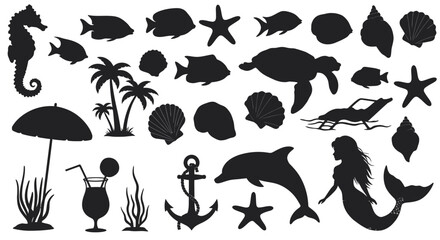 Tropical Ocean Silhouette Collection
