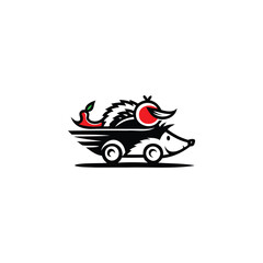 Speedy Hedgehog Logo. Dynamic and Creative Design for Food & Delivery Brands