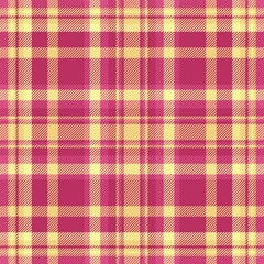 Vibrant pink and gold plaid pattern. Classic textile design, ideal for backgrounds, digital art, or fashion concepts. Timeless, versatile, and eyecatching.