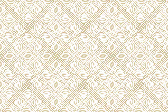 Seamless texture celtic style. Original ethnic ornament.