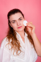 Beautiful woman with her skin care routine, spa day, skin treatment, natural beauty days, botox