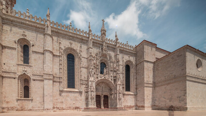 Mosteiro dos Jeronimos, located in the Belem district timelapse hyperlapse of Lisbon, Portugal.