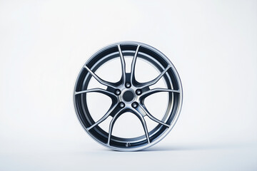 Obraz premium photo of modern car rims with sleek design and luxurious and elegant appearance