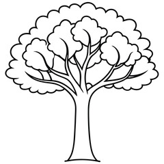 Obraz premium Illustration of a pine tree isolated on transparent background