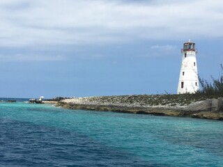 lighthouse in the sea