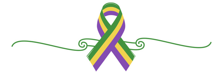 ribbon illustration for a Sarcoma Awareness