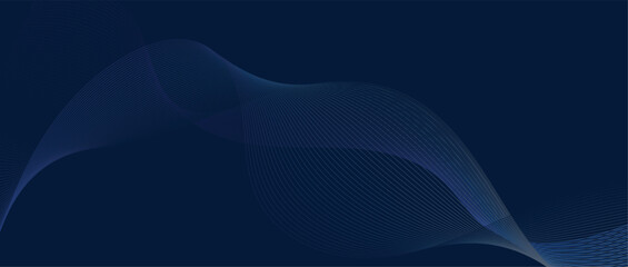 Abstract wave lines in color gradient on minimalist background. Futuristic and dynamic look, perfect for tech, digital, and modern design projects.