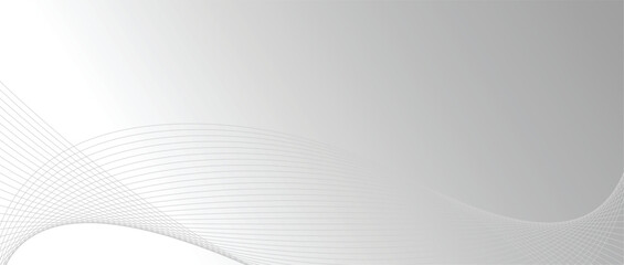 Abstract wave lines in color gradient on minimalist background. Futuristic and dynamic look, perfect for tech, digital, and modern design projects.