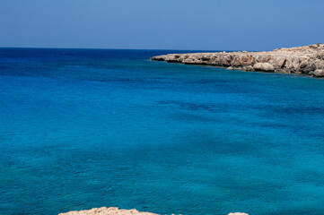 Mediterranean coast with rocky shore