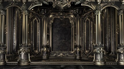 Fototapeta premium Grand Black Background Images: Unleashing the Majesty for Your Visual Projects