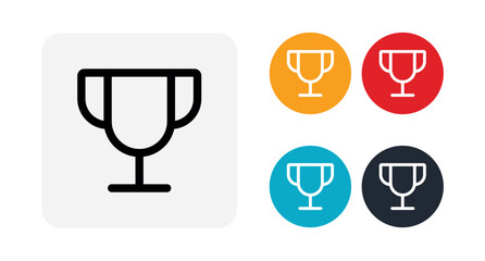 Trophy icon illustration isolated vector sign symbol