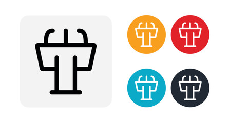 Tribune icon for web and mobile