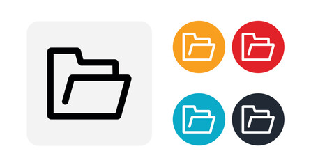 Folder icon illustration isolated vector sign symbol