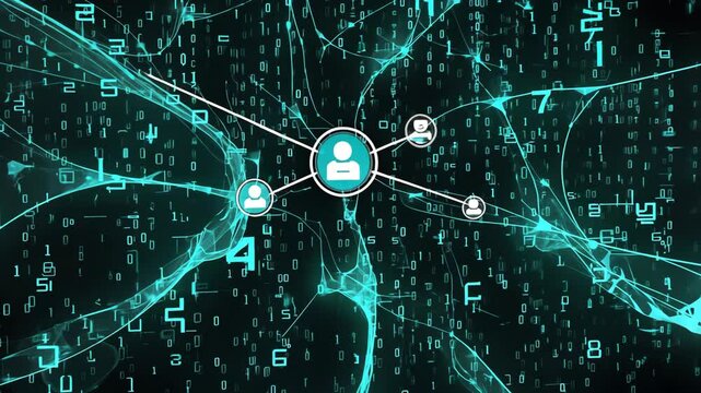 The concept of artificial intelligence. motion video. - Powered by Adobe