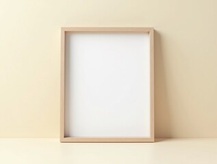 Simple frame against a neutral colored wall