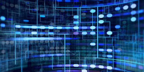 Blue Technology Background