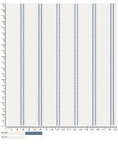 Textile Fabric Pattern with Blue Stripes and Measurement Markings for Warp and Weft