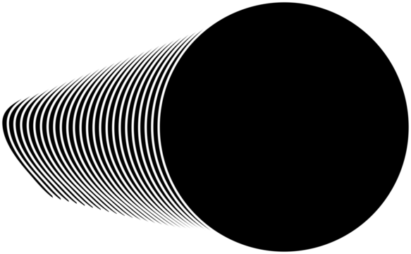 Circle flowing overlapping modern design for badge, tag, banner, logo