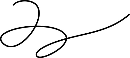 Set of spiral line doodle style. Design elements