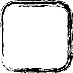 Squares drawn frames with brush and ink