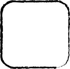 Squares drawn frames with brush and ink