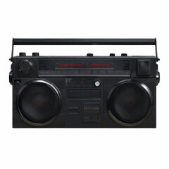 Fototapeta premium Vintage Boombox Stereo - Retro 80s 90s Cassette Player Radio