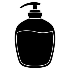 bottle of soap icon logo vector