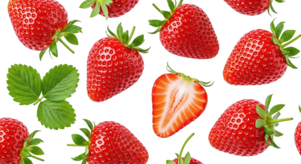 Fresh strawberries pattern
