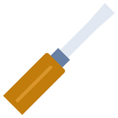 Screw Driver Flat Icon, Flat Design Style Icon Symbol
