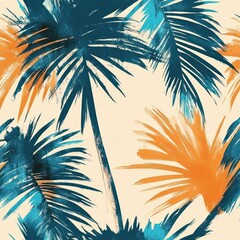 palm trees background By Generated AI