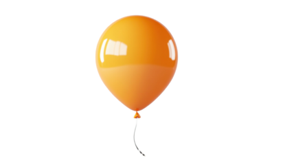  Colorful helium party balloon isolated on white background