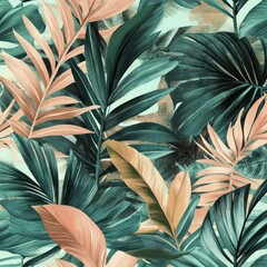 seamless pattern with feathers By Generated AI
