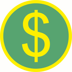 golden dollar symbol