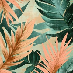 seamless pattern with feathers By Generated AI