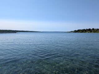 lake and blue sky