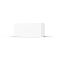 3d rendered of an empty white cartboard