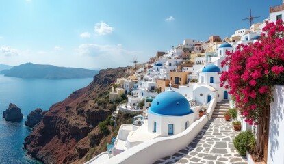 oia village santorini greece