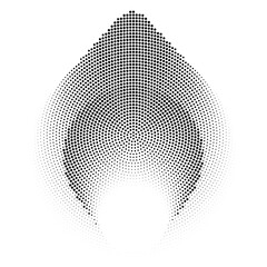 Abstract background halftone pattern, vector illustration and flat design.