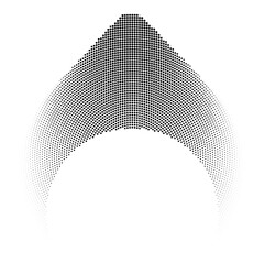 Abstract background halftone pattern, vector illustration and flat design.