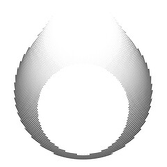 Abstract background halftone pattern, vector illustration and flat design.