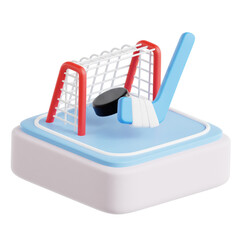 Hockey 3D Icon