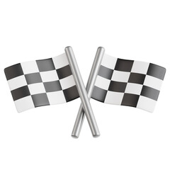 Start Flag 3D Icon