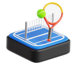 Tennis 3D Icon